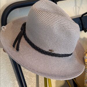 C.C Light Gray Fedora with Black Braided Band